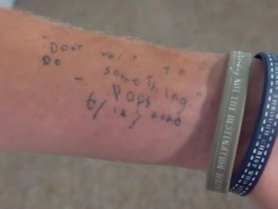 tattoo saying "Don't wait to do something."