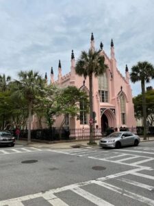 Exterior of French Huguenot Church in Charleston