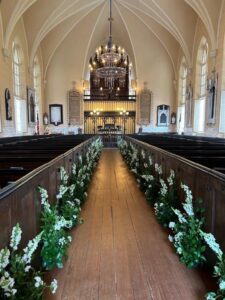 Intereior of French Huguenot Church in Charleston