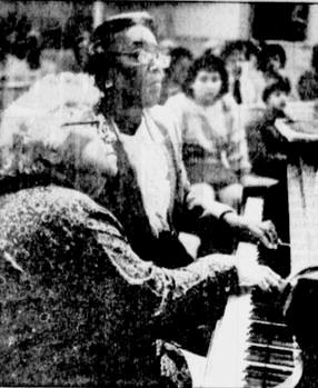 Margaret and Ruth play piano together