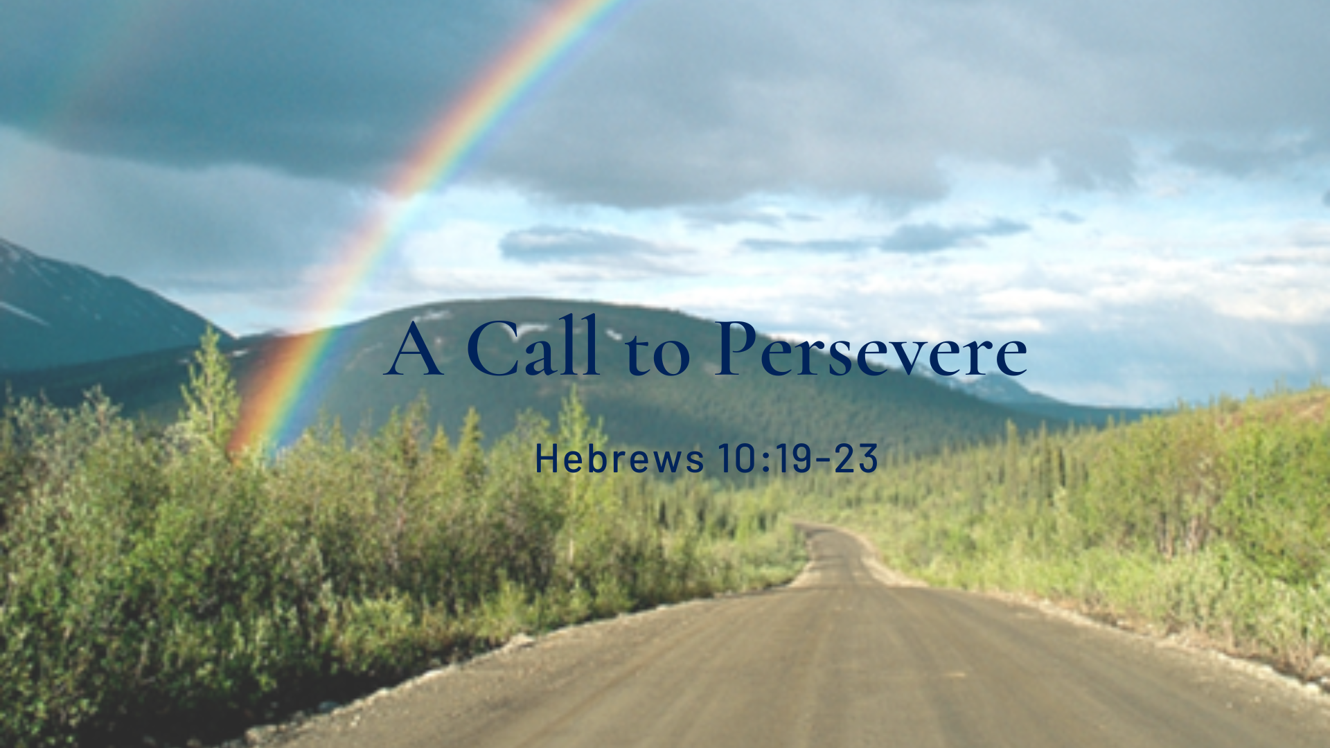 A Call to Persevere