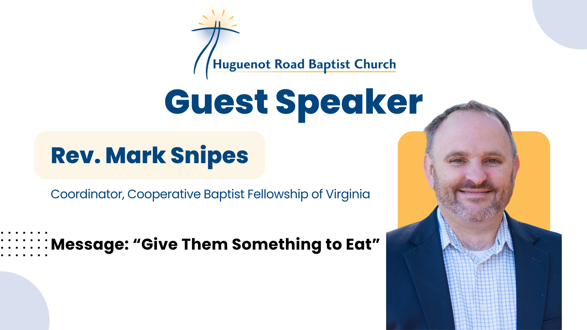 "Give Them Something to Eat" featuring Rev. Mark Snipes